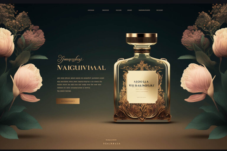 Modèle site web de vente de parfum
